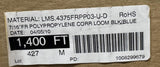 IEWC LMS.4375FRPP03-U-D Slit Convoluted Tubing Black W/ Blue Tracer 7/16" 1400'
