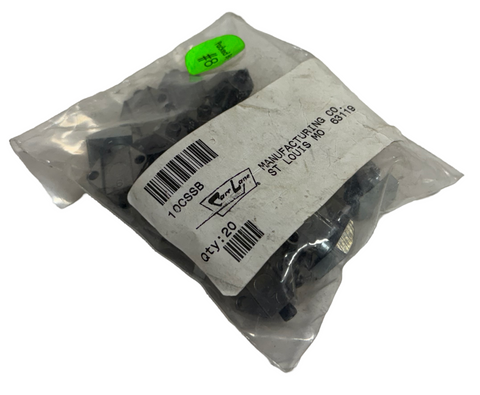 Carr Lane CL-10-SSB Spring Stop Buttons Flat Face (Type C) Pack of 20