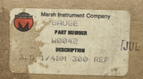 Marsh Instrument W0042 Pressure Gauge 0-300 PSI 3.5" Dial 1/4" NPT Bottom Inlet