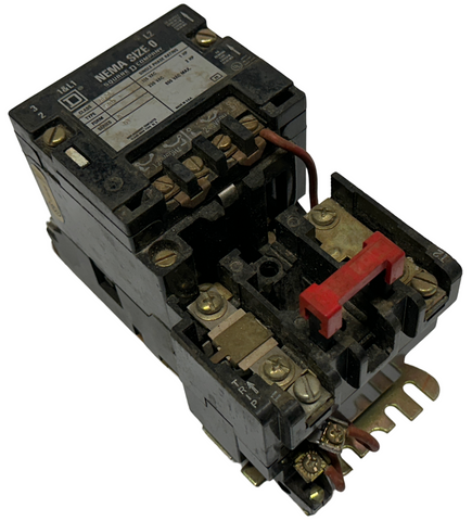 Square D 8536SBO1 Motor Starter Series A 120 VAC Coil NEMA Size 0