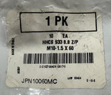 Unbranded HHCS 933 8.8 Z/P Hexagon Cap Screws M10-1.5 X 60 10-Pack