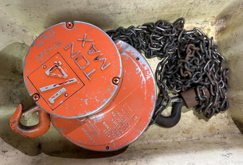 CM Cyclone 1/4 Ton Manual Chain Fall Hoist Lift w/ Load Limiter Series S46