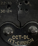 ITT-Cannon CCT-DL Hand Crimping Tool 22-18 30-24 AWG