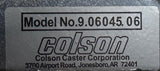 Colson 9.06045.06 Floor Lock Assembly 4" X 4-1/2"