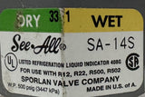 Sporlan SA-14S Moisture & Liquid Indicator 1/2" ODF 500 PSIG