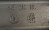 Redot 1/2" T-Style Conduit Body 4.3 CU. IN.