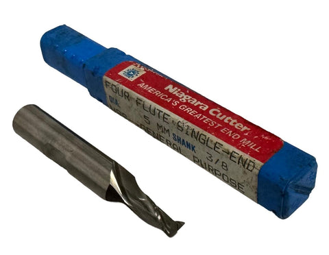 Niagara SMM850 Single End Cutter 4 Flute 5mm X 3/8" HSS 85050