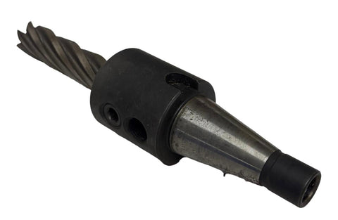 ETM 40 EM End Mill Taper Shank Tool Holder 1.25" x 2.937" W/ Drill