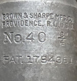 Brown & Sharpe 40 End Mill Tool Holder 3/4" NMTB40 W/ Drill Bit