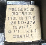 Square D QO120 Circuit Breaker 1-Pole 120/240VAC 20A