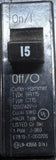 Cutler Hammer BR115 Circuit Breaker 1-Pole 120/240 VAC 15A