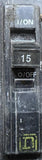 Square D QOB115 Circuit Breaker 1-Pole 120/240VAC 15A