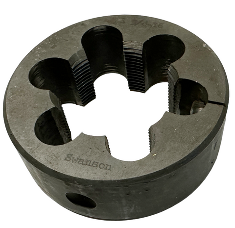 Swanson 1-5/8"-12 Round Adjustable Threading Die