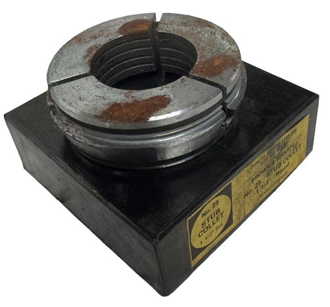 Brown & Sharpe 710-1132-723 Round Stub Collet No. 23 1-1/2"