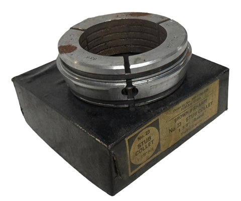 Brown & Sharpe 710-1156-723 Round Stub Collet No. 23 1-7/8"