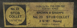 Brown & Sharpe 710-1220-723 Round Stub Collet No. 23 2-5/16"
