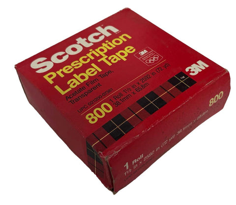 3M Scotch 021200-07361 Label Protection Tape Acetate Film 1-1/2" X 72 yd