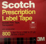 3M Scotch 021200-07361 Label Protection Tape Acetate Film 1-1/2" X 72 yd