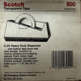 3M Scotch 021200-06942 Transparent Tape 1/2" X 72 yd 2-Roll Box