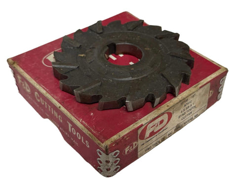 F & D Tool 11097 Stag Tooth Cutter 4" X 3/8" X 1" HSS