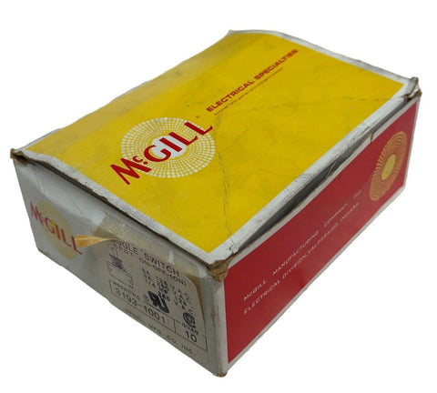 Lot of (9) McGill 3193-1001 Toggle Switch 125/250 VAC 1/4 HP