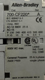 Allen-Bradley 700-CF220 Contactor 600 VAC 1-10A Series A