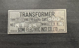 Gomi Electric T-1 Transformer 800VA 50/60 Hz NT85