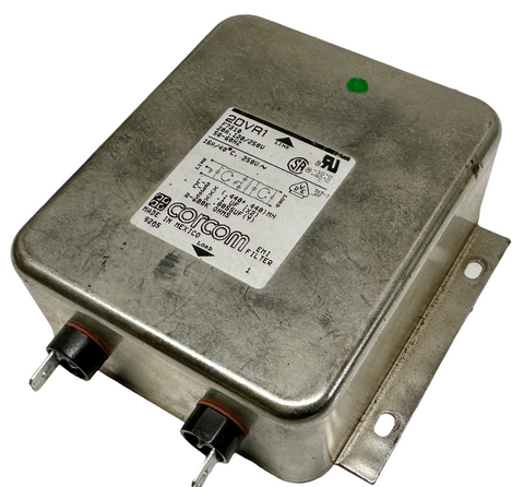 Corcom 20VR1 EMI Power Line Filter 20A 120/250V 50/60Hz Dual Stage Flange Mount