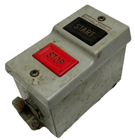 GE General Electric Manual Motor Starter Switch Gray Start/Stop Buttons