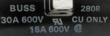 Cooper Bussman 2808 Fuse Holder 2-Pole 15/30A 600V