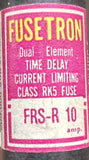 Cooper Bussmann FRS-R Fusetron Dual Element Time Delay Fuse 10A 600 VAC