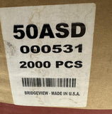 Box of (2000) Signode 50ASD Nestack Plastic Strapping Seal 1/2" x 1-1/8" 000531