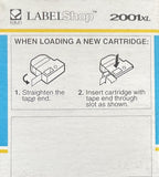 K-Sun 218WC Tape Cartridge White On Clear 3/4"