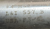 L&I 557B Chucking Reamer #4 M-2 USA F3-4