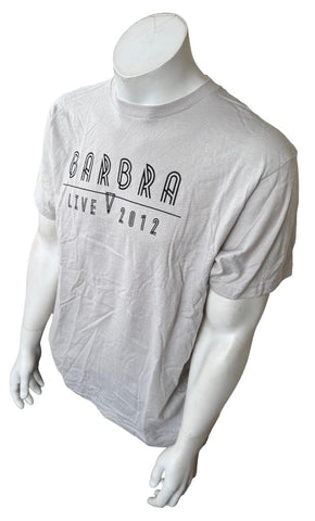Tulex Barbra Streisand Live 2012 Tour Beige Short Sleeve Shirt Size Large