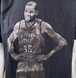 Nike Men's Kevin Durant OKC Thunder KD 35 Graphic Black Shirt Size Large