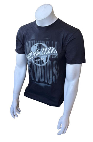 Universal Studios Kids Graphic Black Short Sleeve Shirt Size Large