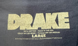 Drake Men's YOLO You Only Live Once Club Paradise Tour Black Shirt Size Large