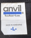 Anvil Men's Revenge of the Nerds Tri Lambda Black Short Sleeve Shirt Size Large
