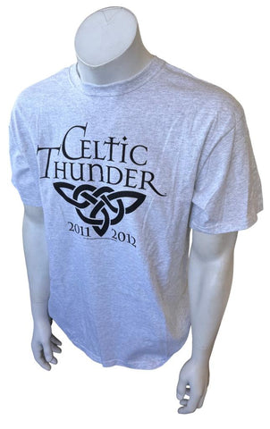 Anvil Men's Celtic Thunder Local Crew 2011-2012 Tour Gray Shirt Size Large