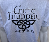 Anvil Men's Celtic Thunder Local Crew 2011-2012 Tour Gray Shirt Size Large