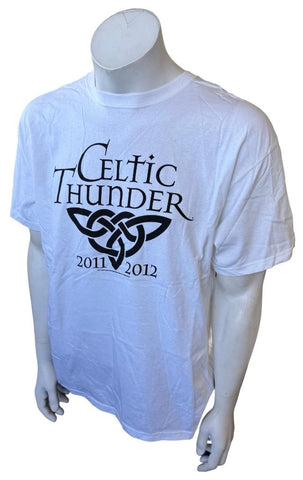 Anvil Men's Celtic Thunder Local Crew 2011-2012 Tour White Shirt Size Large