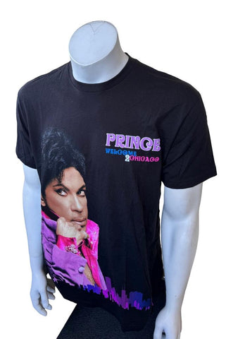 Next Level Apparel Prince Welcome 2 Chicago 2012 Tour Black Shirt Size Large