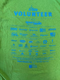 Anvil Men's Ride For Roswell 2012 Volunteer Green Short Sleeve Shirt Size XL
