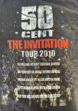 Anvil Men's 50 Cent The Invitation 2010 Tour Black Short Sleeve Shirt Size Large