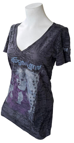 Next Level Women's Sugarland Jennifer Nettles Graphic Gray Shirt Size Large