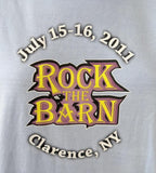 Life is Good Women's 2011 Rock The Barn Gray Short Sleeve Shirt Size Small