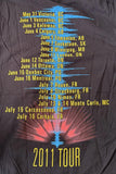 Alstyle Women's Supertramp 2011 Tour Graphic Black Short Sleeve Shirt Size Large