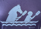 Alternative Women's Tretorn Paddling Graphic Purple Short Sleeve Shirt Size M