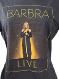 Hanes Women's Barbra Streisand Live 2012 Tour Graphic Black Shirt Size Medium